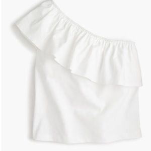 ONE SHOULDER RUFFLE TOP SZ SMALL NWT